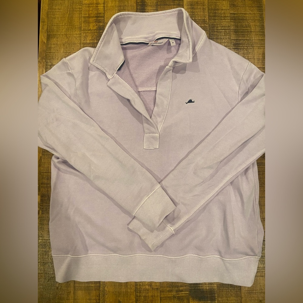 Vineyard Vines Collared V-Neck Sweatshirt (Vineyard Exclusive)